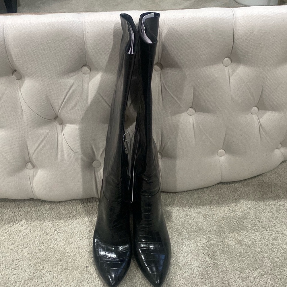 NWT A new day by target black python boots sz 12